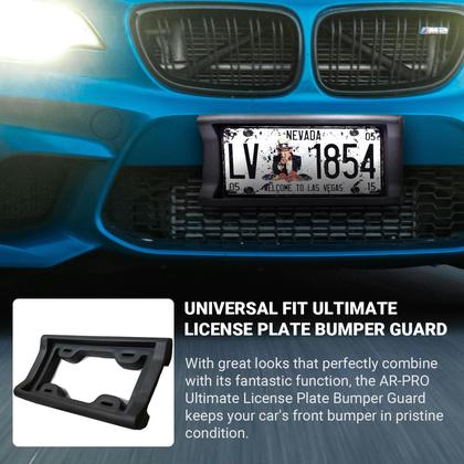 Imagem de Placa de matrícula Bumper Guard AR-PRO Ultimate de 2,3 cm de borracha