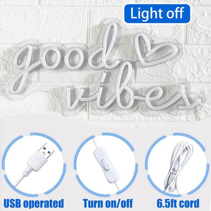 Imagem de Placa de néon decorativa HOHOSIGN 40x20 cm azul alimentada por USB