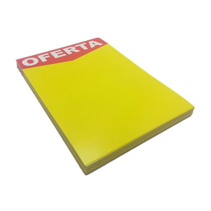 Imagem de Placa de Oferta Preço Mercado 21x30cm Pacote 10 Unidades Papel Cartão Impressão Offset