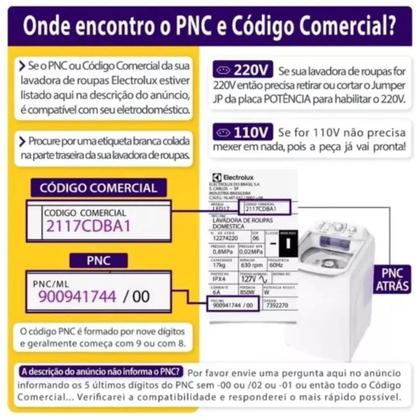 Imagem de Placa de Potência Compativel com Lavadora Electrolux LT12 Bivolt