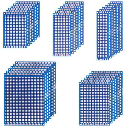 Imagem de Placa De Prototipagem De Circuito PCB De Dupla Face DIY Kit Eletrônico Universal De Perfboard