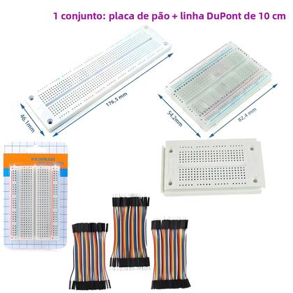 Imagem de Placa De Protótipo PCB 170x120mm Com Cabo Dupont E Fio Jumper De 10cm, Kit De Eletrônica DIY Para