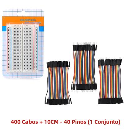 Imagem de Placa De Protótipo PCB 170x120mm Com Cabo Dupont E Fio Jumper De 10cm, Kit De Eletrônica DIY Para
