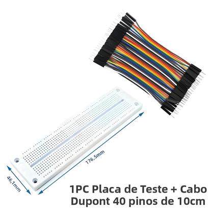 Imagem de Placa De Protótipo PCB 170x120mm Com Cabo Dupont E Fio Jumper De 10cm, Kit De Eletrônica DIY Para