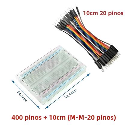 Imagem de Placa De Protótipo PCB 170x120mm Com Cabo Dupont E Fio Jumper De 10cm, Kit De Eletrônica DIY Para