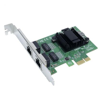 Imagem de Placa de rede dual port 10/100/1000 pci-e com suporte low profile prv2p1000e