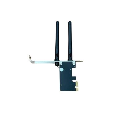 Imagem de Placa De Rede Pcie Express 300mbps Receptor Wi-Fi Lan Rj45 2 Antenas Para PC