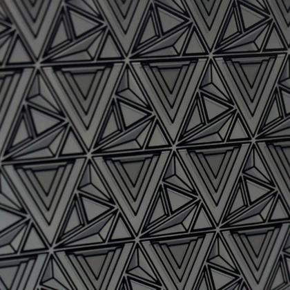 Imagem de Placa de Relevo 3D Sizzix Malha Geométrica 664425