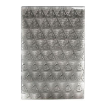 Imagem de Placa de Relevo 3D Sizzix Malha Geométrica 664425