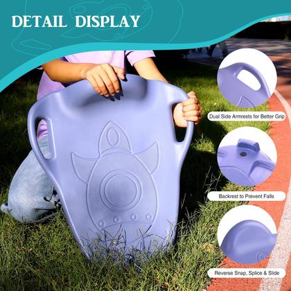 Imagem de Placa de scooter LLYJJKUWL grande para crianças com alças e corda azul