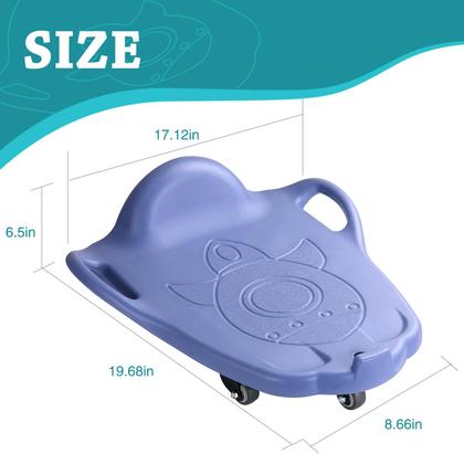 Imagem de Placa de scooter LLYJJKUWL grande para crianças com alças e corda azul