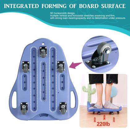 Imagem de Placa de scooter LLYJJKUWL grande para crianças com alças e corda azul