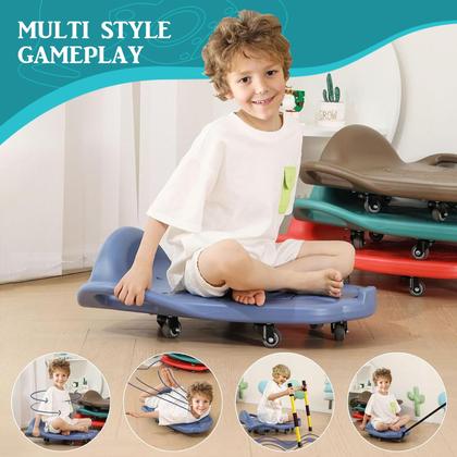 Imagem de Placa de scooter LLYJJKUWL grande para crianças com alças e corda azul