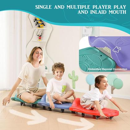 Imagem de Placa de scooter LLYJJKUWL grande para crianças com alças e corda azul