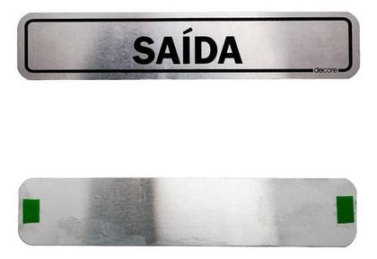 Imagem de Placa De Sinalização Adesiva 5 X 25cm Saída