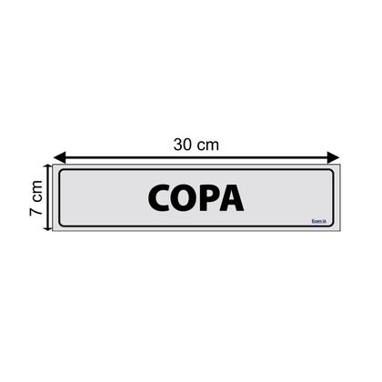 Imagem de Placa De Sinalização Copa 30x7 Ecom IA - B-512/1 F9e
