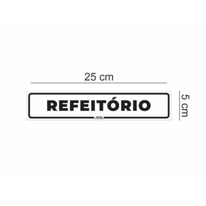 Imagem de Placa de Sinalização Refeitório 25X5
