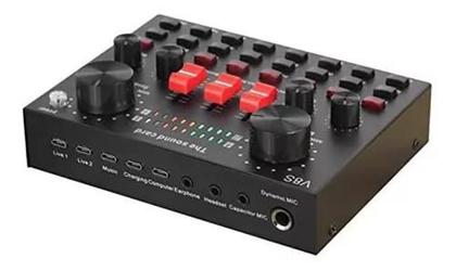 Imagem de Placa De Som Externa Ao Vivo V8S+ Mini Placa Mixagem De Som DK-201