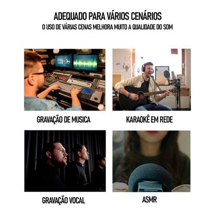 Imagem de Placa De Som Interface de Áudio Profissional Mesa de Som Q-16 USB Mixer De Áudio Gravação