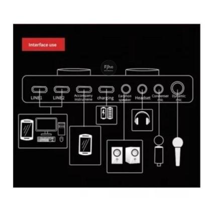 Imagem de Placa De Som V8 Voice Change Ao Vivo Multifuncional - MINIMEN