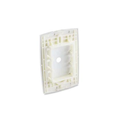 Imagem de Placa de Tomada 4X2 com Passagem para Fio Branco Rubi - Force Line