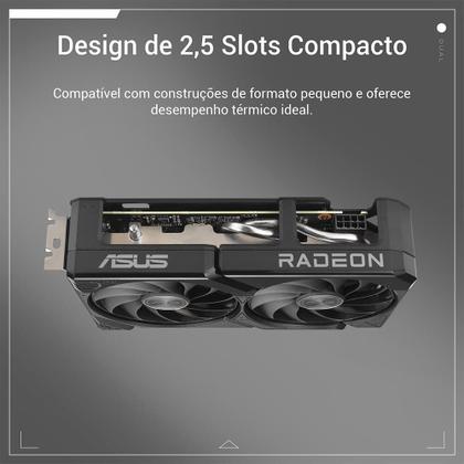 Imagem de Placa de Vídeo ASUS DUAL RX 9060 XT 8G AMD Radeon, 8GB GDDR6, 128bits, OpenGL 4.6 - 90YV0MI1-M0NA00