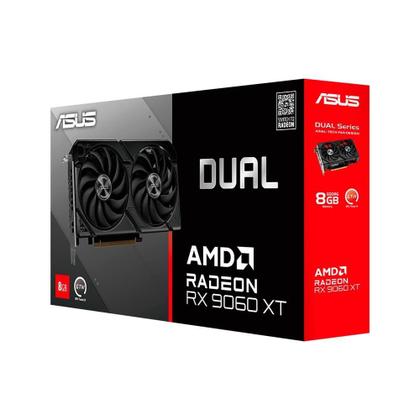 Imagem de Placa de Vídeo ASUS DUAL RX 9060 XT 8G AMD Radeon, 8GB GDDR6, 128bits, OpenGL 4.6 - 90YV0MI1-M0NA00