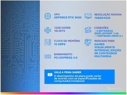 Imagem de Placa de Vídeo Asus GeForce RTX 3060 12GB