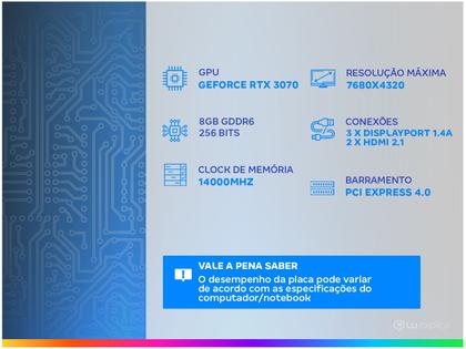 Imagem de Placa de Vídeo Asus GeForce RTX 3070 8GB