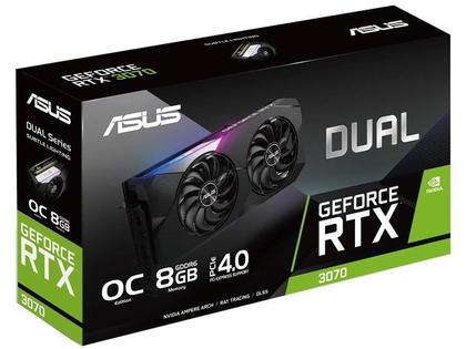 Placa de Vídeo Asus GeForce RTX 3070 8GB GDDR6 256 bits OC Edition
