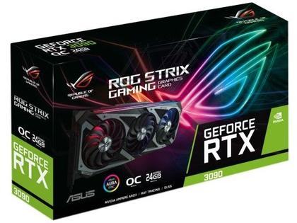 ASUS RTX3090 ROG STRIX GAMING　24GB Placa de Vídeo Asus GeForce RTX 3090 24GB - GDDR6X 384 bits