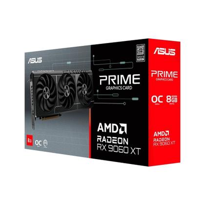 Imagem de Placa de Vídeo ASUS PRIME RX 9060 XT OC 8G AMD Radeon, 8GB, GDDR6, 128bits, Triple Fan, OpenGL 4.6 - 90YV0MI0-M0NA00