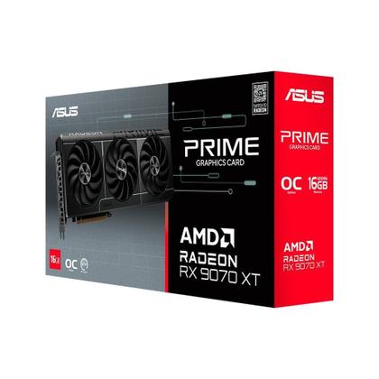 Imagem de Placa de Vídeo ASUS PRIME RX 9070 XT O16G AMD Radeon, 16GB, GDDR6, Axial-tech, OpenGL 4.6 - 90YV0L71-M0NA00