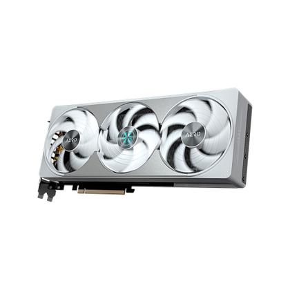 Imagem de Placa de Vídeo Gigabyte RTX 5080 AERO OC, NVIDIA, 16GB, GDDR7, BIOS DUAL, IA com FP4, DLSS 4 - GV-N5080AERO OC-16GD G10
