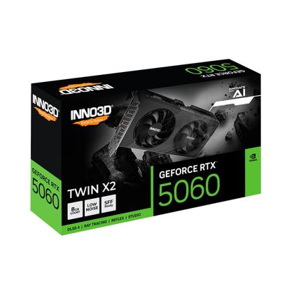Imagem de Placa de Vídeo INNO3D NVIDIA RTX5060 TWIN X2 8GB DDR7 128bit