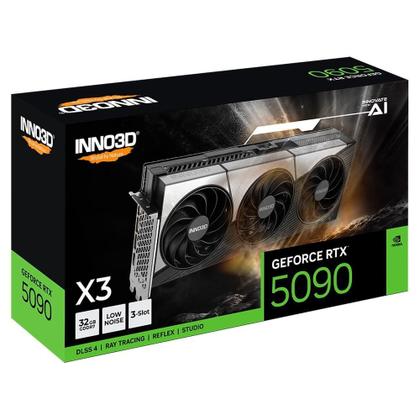 INNO3D GeForce RTX 5090 X3 OC 使用4週間 保証あり Placa de Video Inno3D RTX 5090 X3 OC NVIDIA Geforce, 32GB, GDDR7