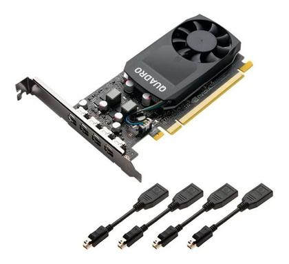 Placa De Video Nvidia Quadro P1000 4gb 128 Bits 4 Mini Dp - Placa