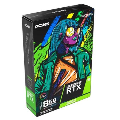 Imagem de Placa De Vídeo Pcyes Projeto Edge GPU RTX 3050 NVIDIA Geforce, 8GB, GDDR6, 128Bit - PVRTX30508BLPE