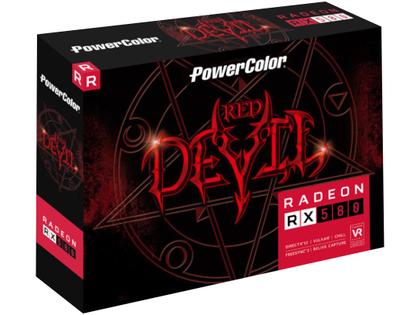 Placa de Vídeo Power Color Radeon RX 580 8GB - GDDR5 256 bits Red