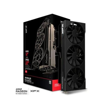 Imagem de Placa de Vídeo XFX Swift RX 9070 XT TRIPLE FAN GAMING EDITION WITH AMD Radeon, 16GB, GDDR6, HDMI 3xDP, RDNA 4 - RX-97TSWF3B9