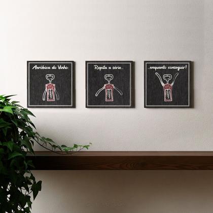 Imagem de Placa Decorativa com Corda ou com Adesivo Aeróbica do Vinho Adega