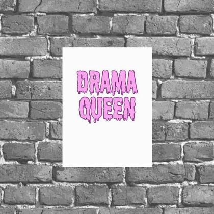 Imagem de Placa Decorativa Drama Queen 18x27cm