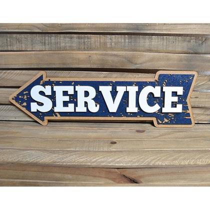 Imagem de Placa Decorativa Em Alto Relevo Service 18x56 cm