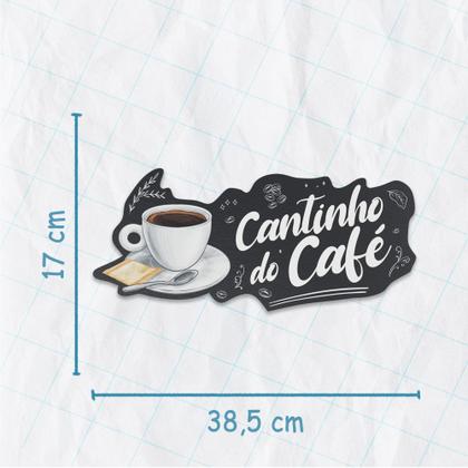 Imagem de Placa Decorativa MDF Cantinho do Café para Parede Cozinha Gourmet