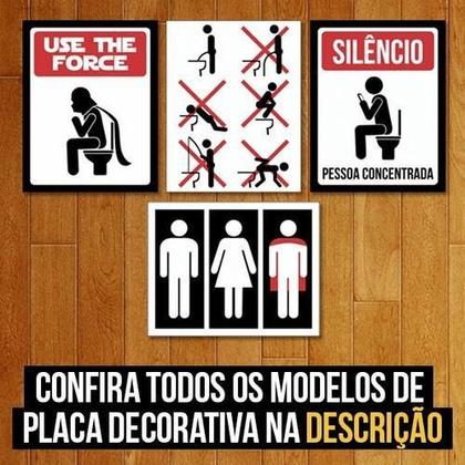 Imagem de Placa Decorativa Quadro Nerd Geek - Como Usar Banheiro 27X35