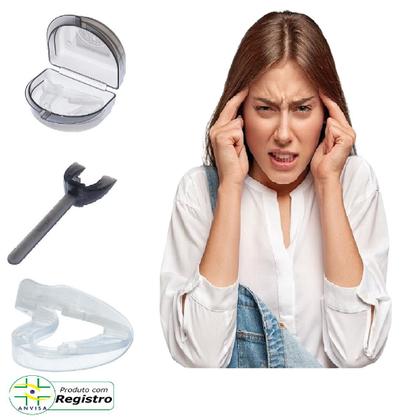 Imagem de Placa Dental Moldável Anti Bruxismo Anti Ronco Articulada- Luctor Vamp 5em1