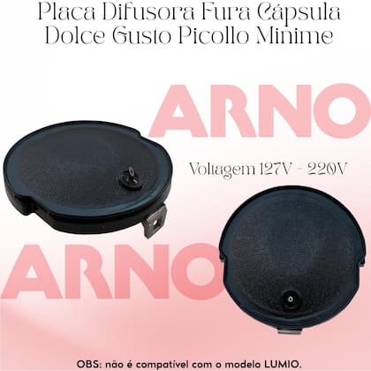 Placa Difusora Original Arno Dolce Gusto Picollo Minime Fura Cápsula Bivolt 1Unidade