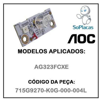 Imagem de Placa do sensor  botão power aoc ag323fcxe 715g9270-k0g-000-004l 