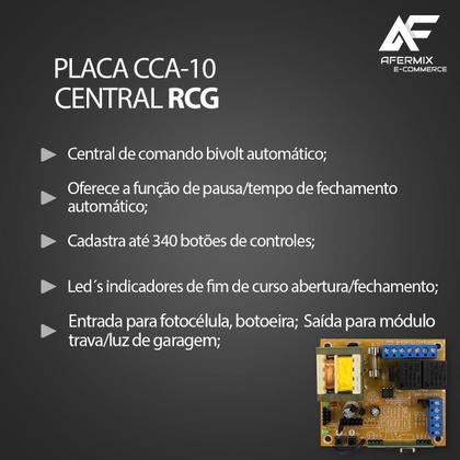 Imagem de Placa Eletrônica Para Portão Automático Cca10 Bivolt Rcg