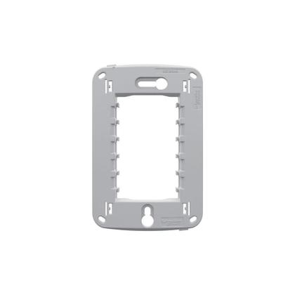 Imagem de Placa Espelho 4x2 Cega Cor Alumínio Miluz S3B77102 Com Suporte Schneider